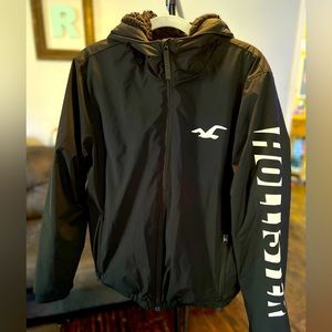 HOLLISTER FAUX FUR-LINED SPORT HOODIE